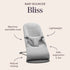 BabyBjörn Baby Bouncers BLISS Woven, Classic Quilt, Dark Green